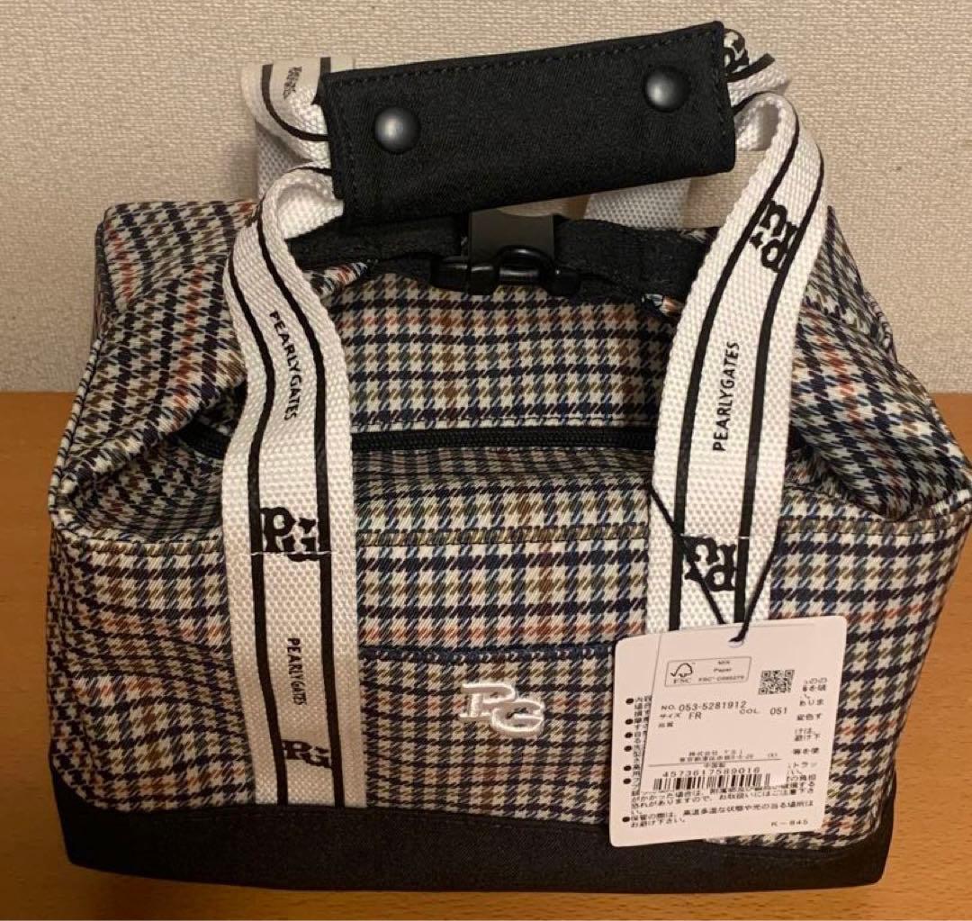 PEARLY GATES チェック柄　ゴルフカートバッグ