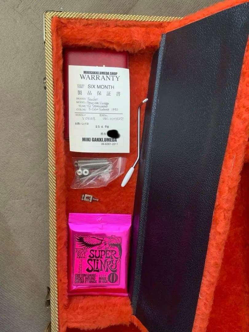 fender american vintageストラト '62 1990年製