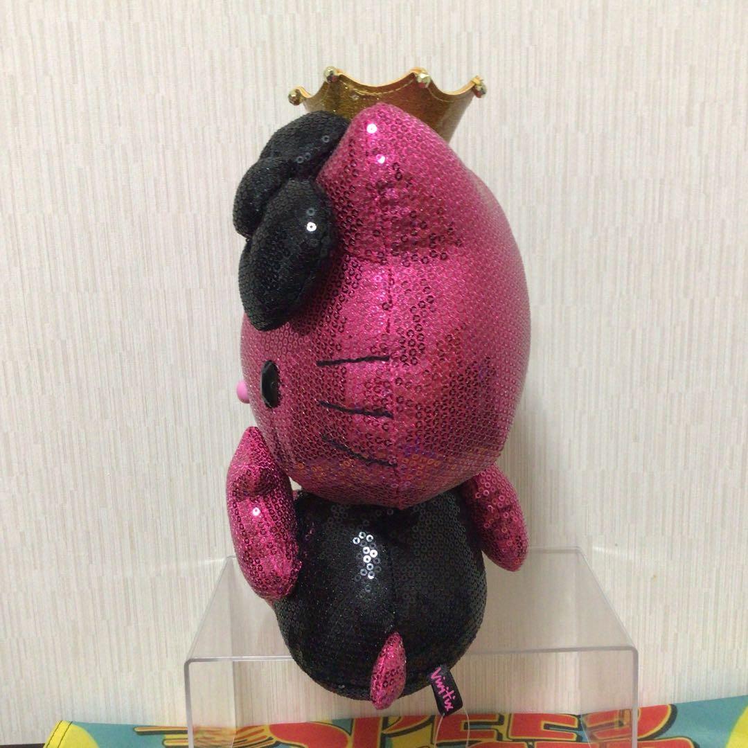 ハローキティ　Vivitix ぬいぐるみ　スパンコール　ピンク