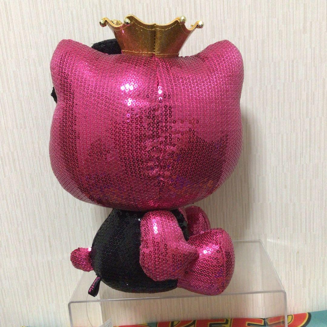 ハローキティ　Vivitix ぬいぐるみ　スパンコール　ピンク