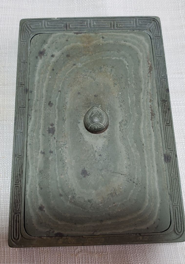 中国端溪硯/ 古い硯/ 青色硯 硯