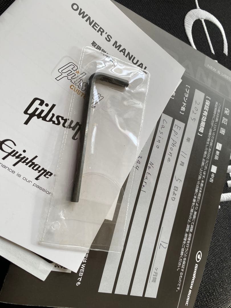 極上美品　エピフォン　カジノCasino エレキギター フルアコ 2024年製