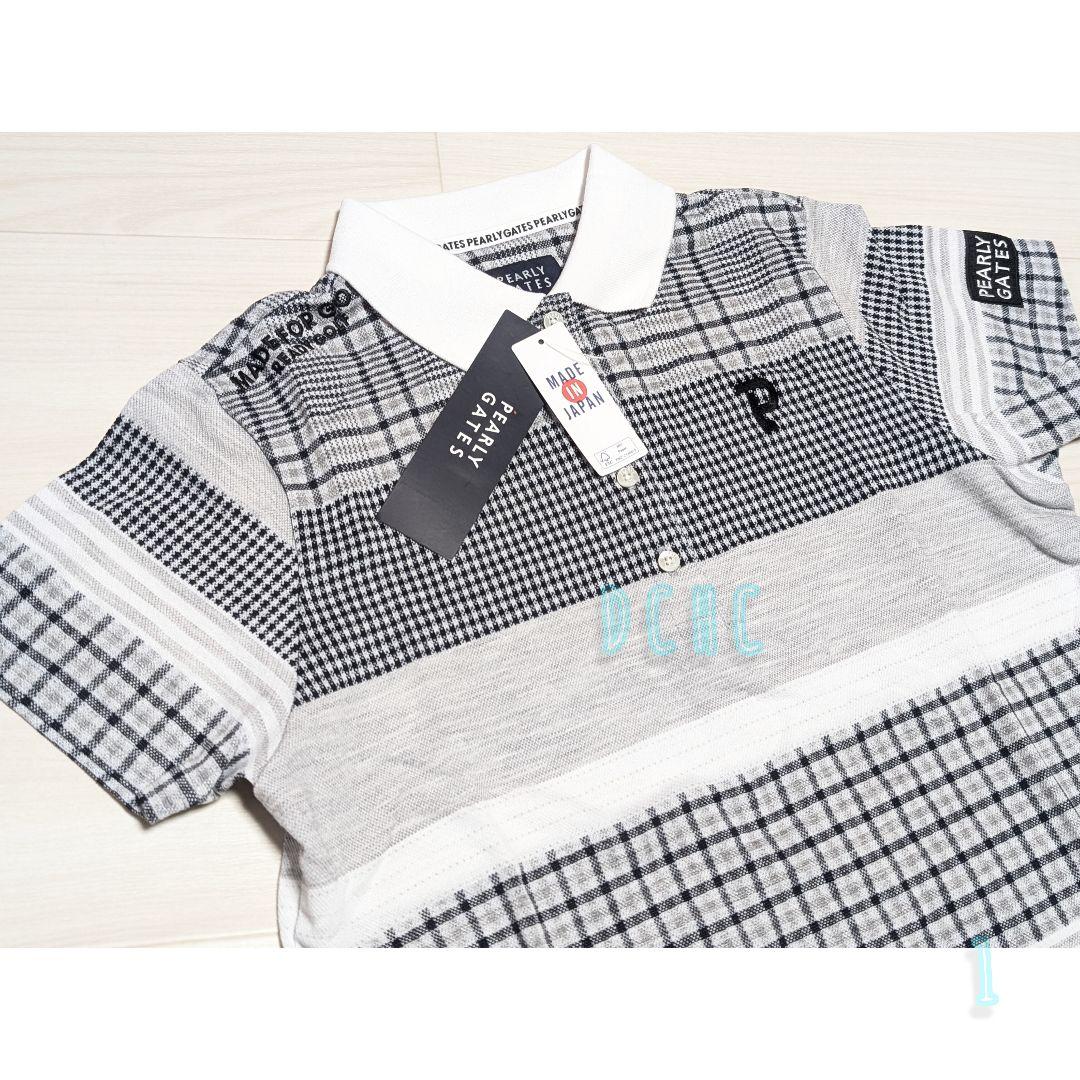 新品 【サイズ1(М)】【ホワイト】パーリーゲイツ 半袖ポロシャツ レディース