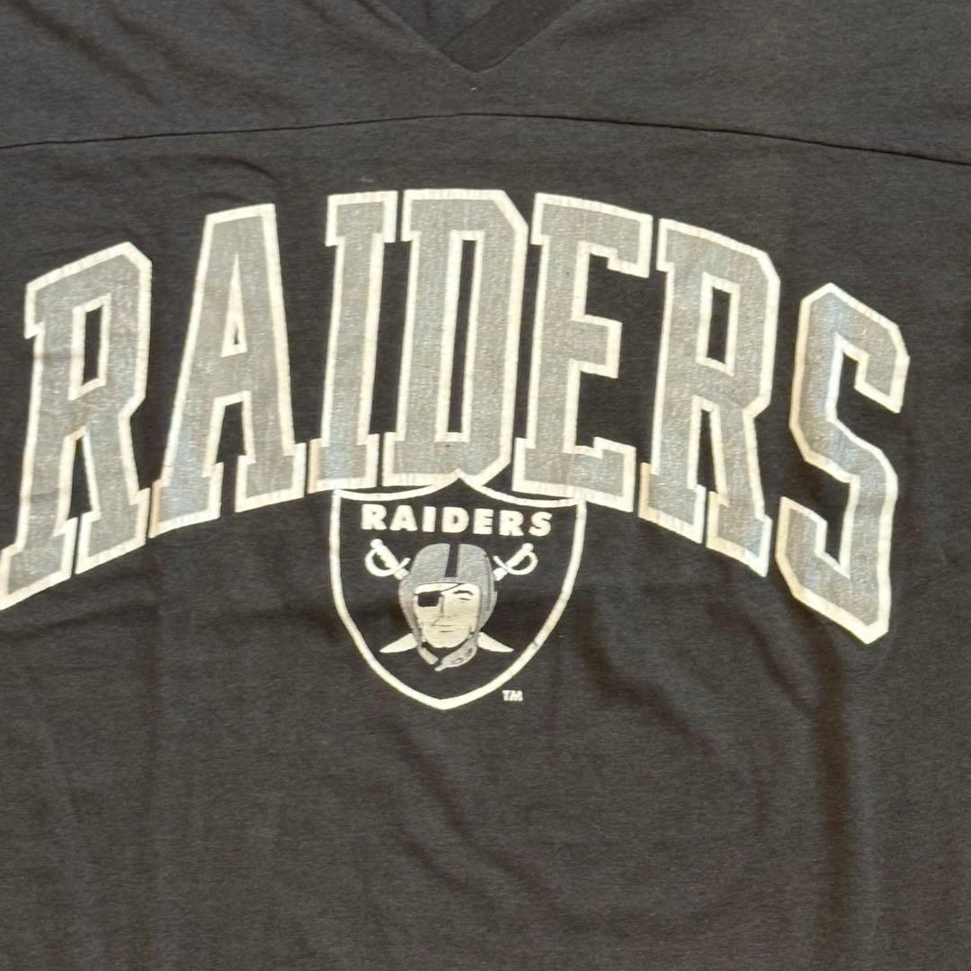 90sNFLロサンゼルスレイダースRAIDERSフットボールTシャツロゴ7USA