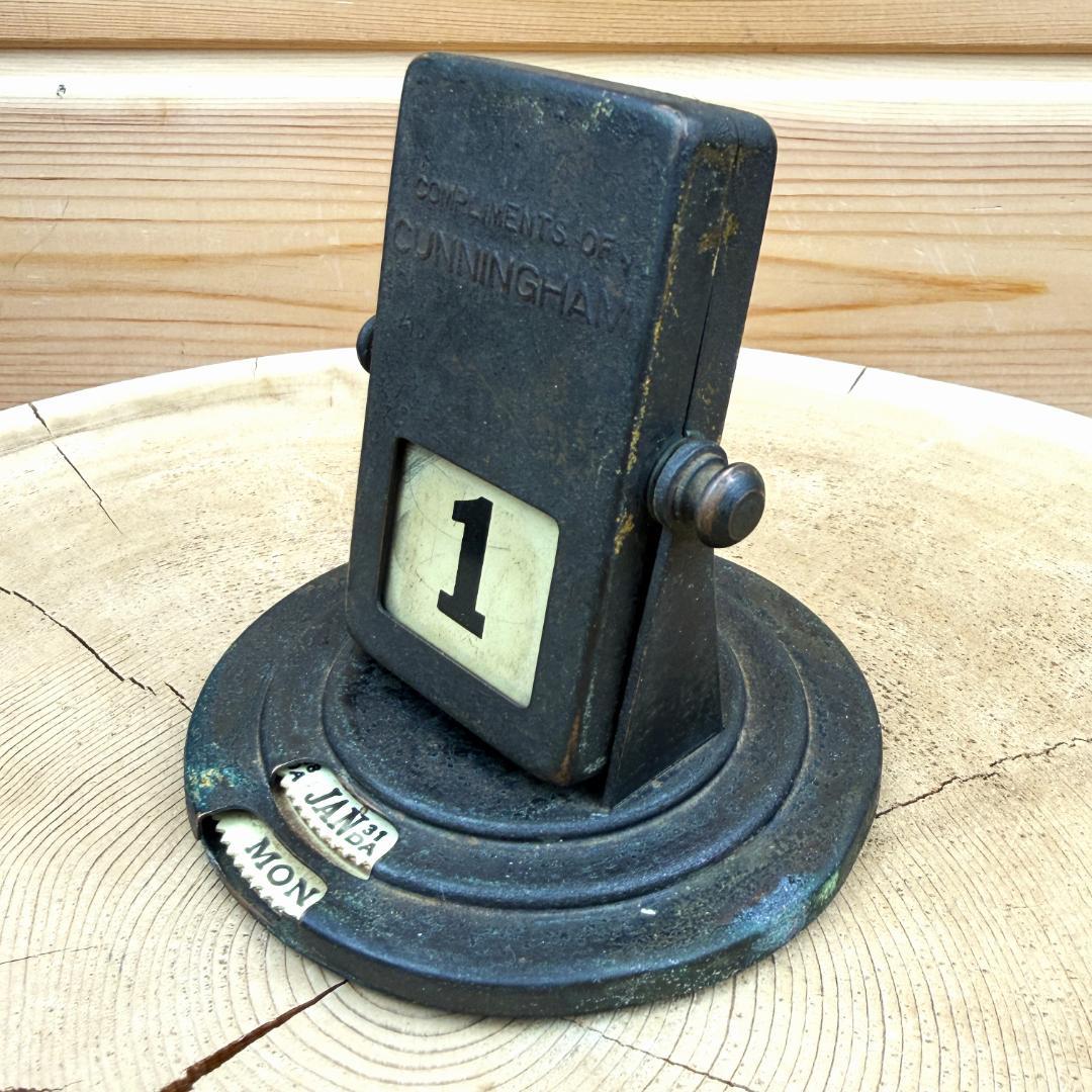 デスクカレンダー アンティーク アドバタイジング 店舗什器 ビンテージ 古道具