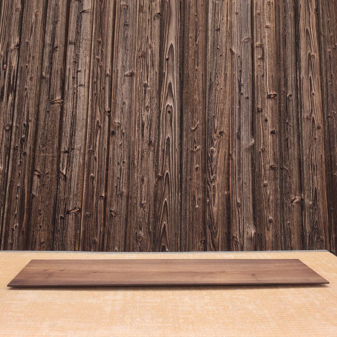 古材の栗一枚板　モダンな置台　ディスプレイスタンド
