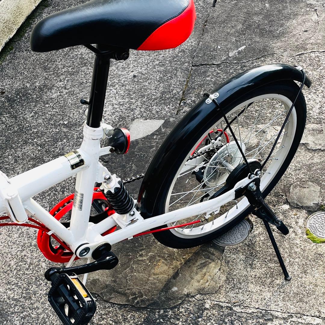 折り畳み自転車 GRAPHIS 20インチ リアサス シマノ6段変速 ミニベロ