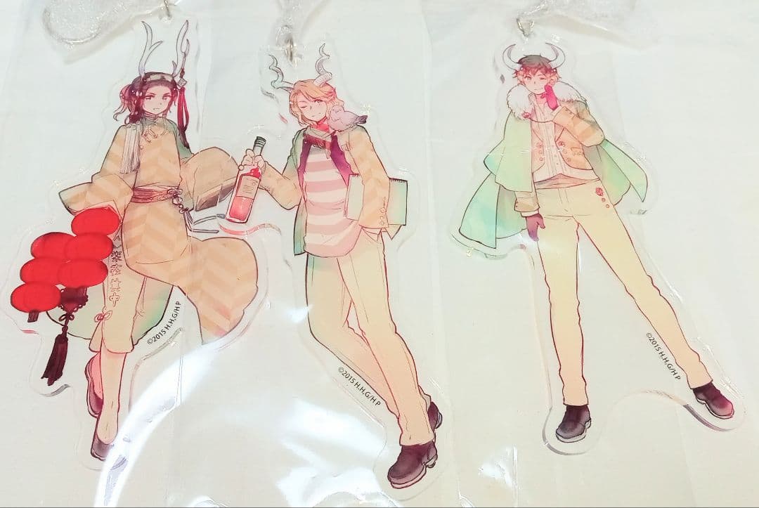 7種セット ヘタリア イベント記念 アクリルキーホルダー まとめ つのたりあ 角