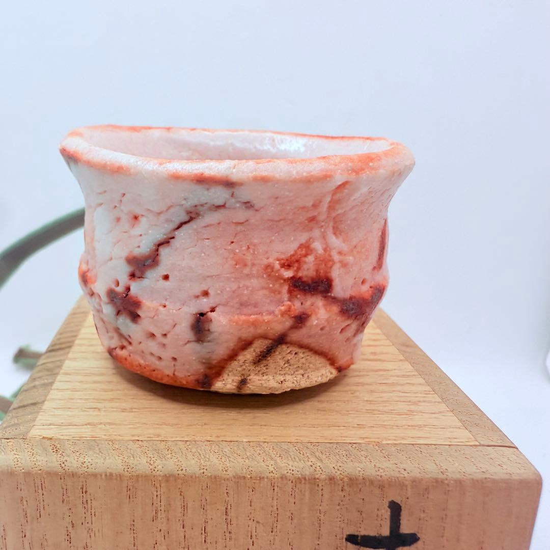 若尾利貞 志野 ぐい呑 酒器 共箱 共栞