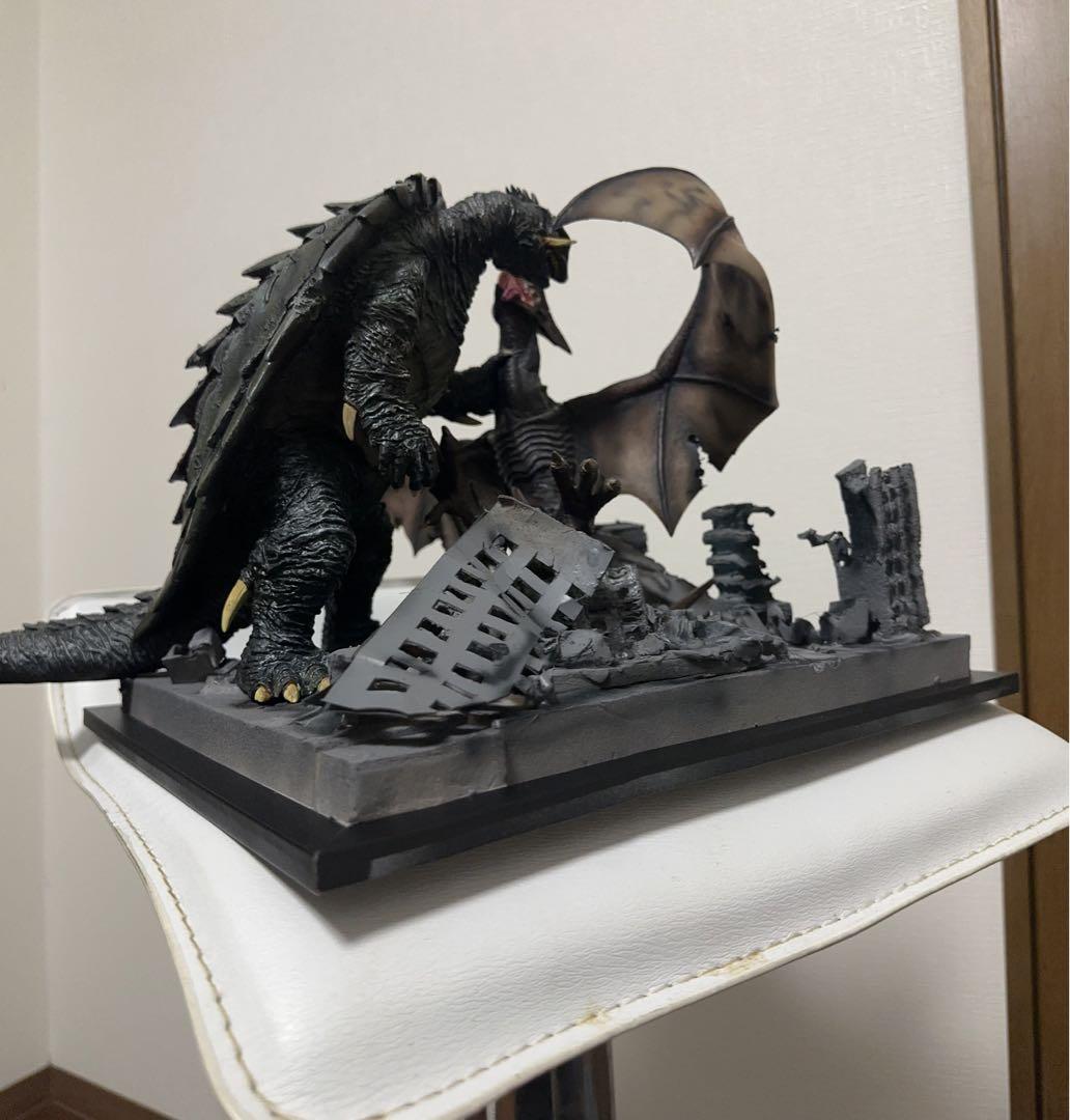 海洋堂　ガメラ3 ギャオス駆除イメージジオラマ　ソフビ完成品