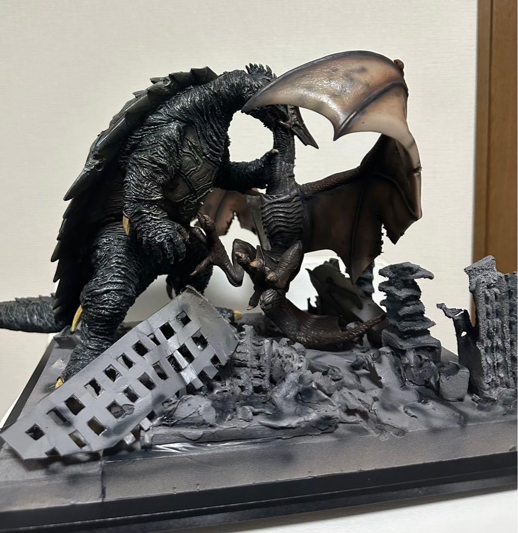 海洋堂　ガメラ3 ギャオス駆除イメージジオラマ　ソフビ完成品