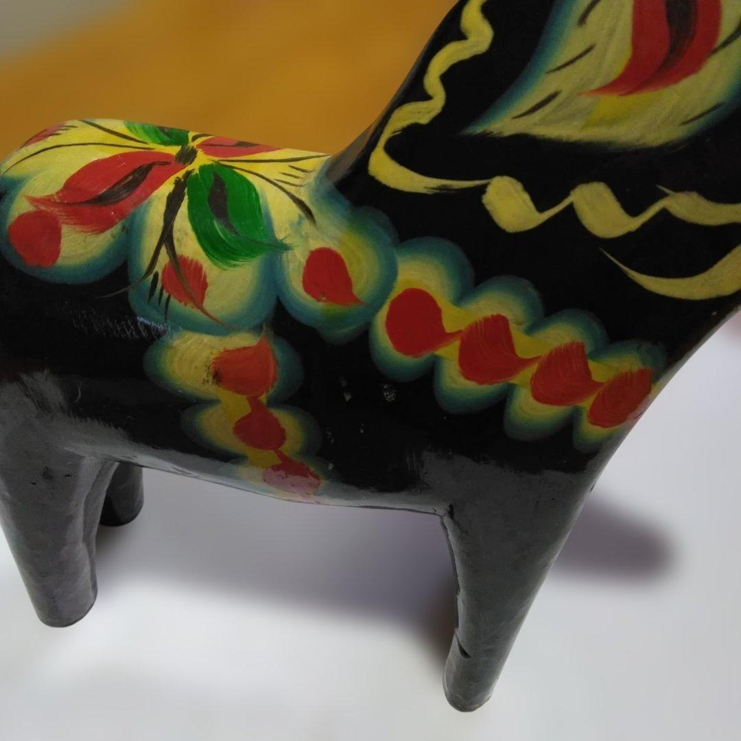 ヴンテージ　スエーデン　ダーラナホースな馬の置物 約15cm