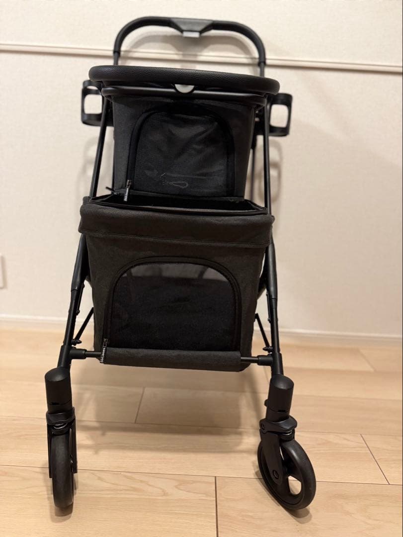 BEBEROAD PETS ペットバギー犬用キャリーカート 2段式上下段セット