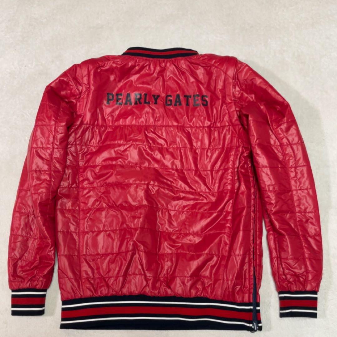 美品　 パーリーゲイツ　リバーシブル　4way　中綿　スニード　ベスト　レッド