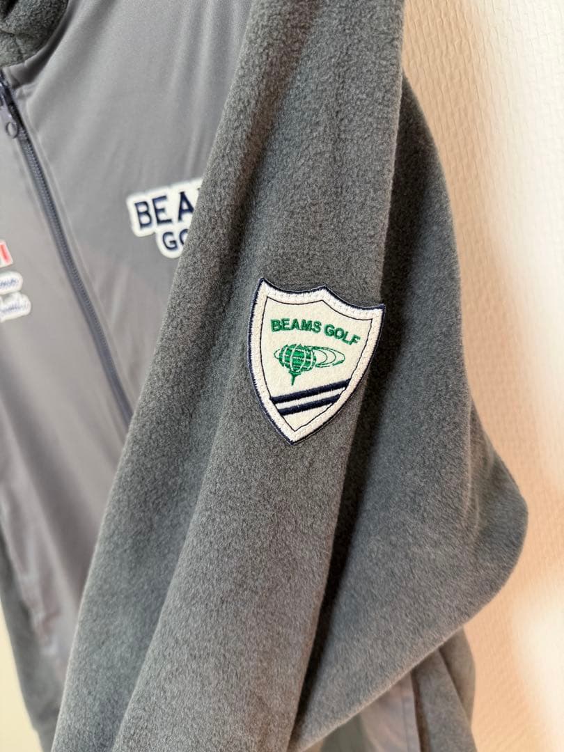 BEAMS GOLF フード付きフリースジャケット　XL