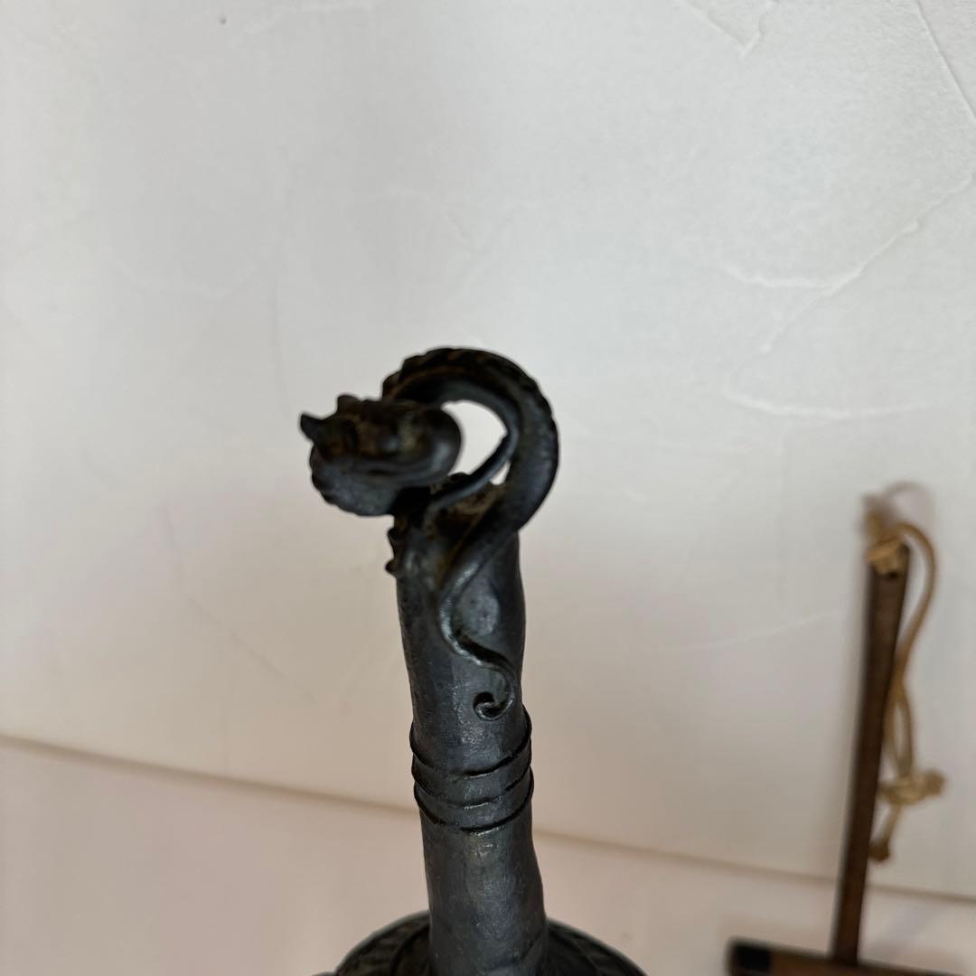 吊鐘　古銅 釣鐘 金属 工芸品　骨董　古道具　青銅器