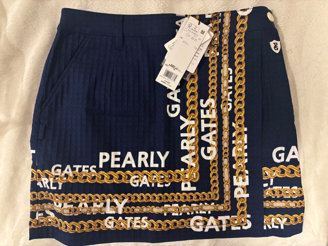 PEARLY GATES/パーリーゲイツ ネイビー プリーツスカート M