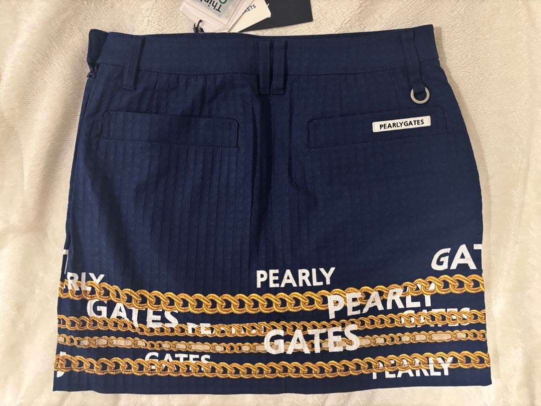 PEARLY GATES/パーリーゲイツ ネイビー プリーツスカート M