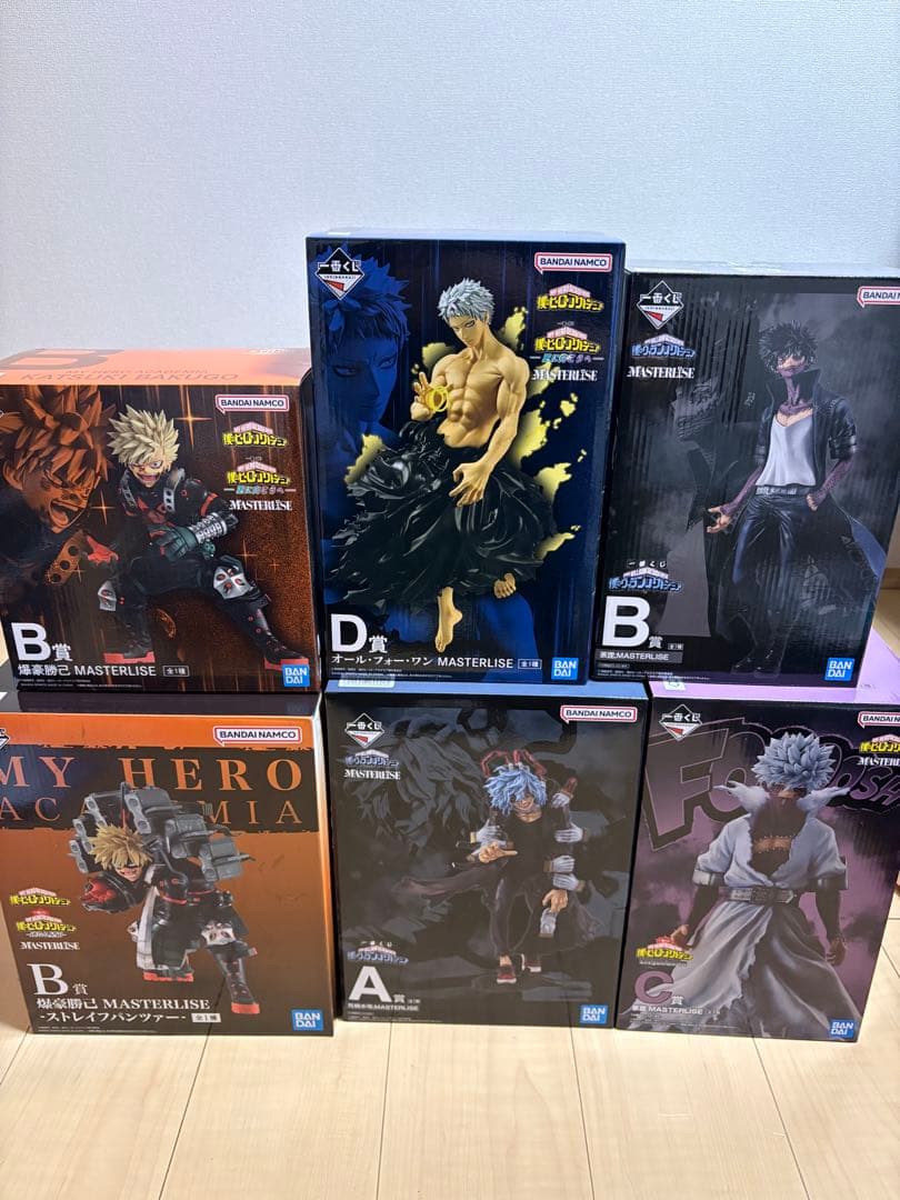 一番くじ 僕のヒーローアカデミア　マスターライズ 爆豪勝己 他6体セット