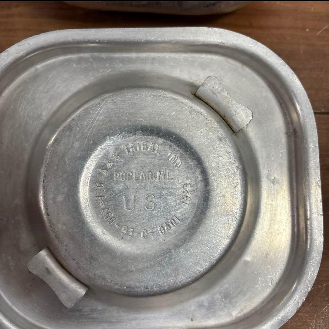 米軍　実物　フードコンテナ　アルミかケース　3個セット　送料無料