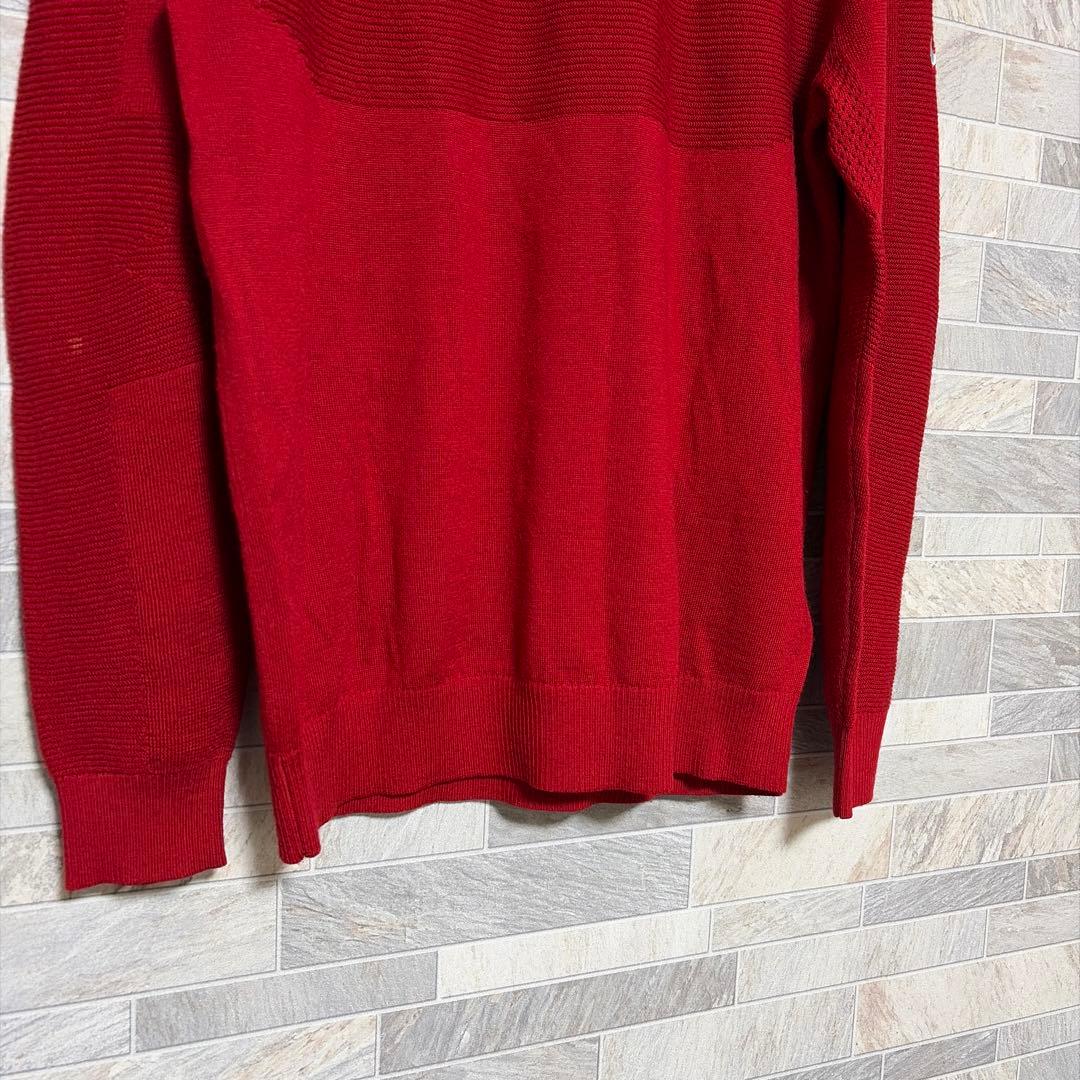 NIKE GOLF タイガーウッズコレクション ニット ウール混 タイガーレッド