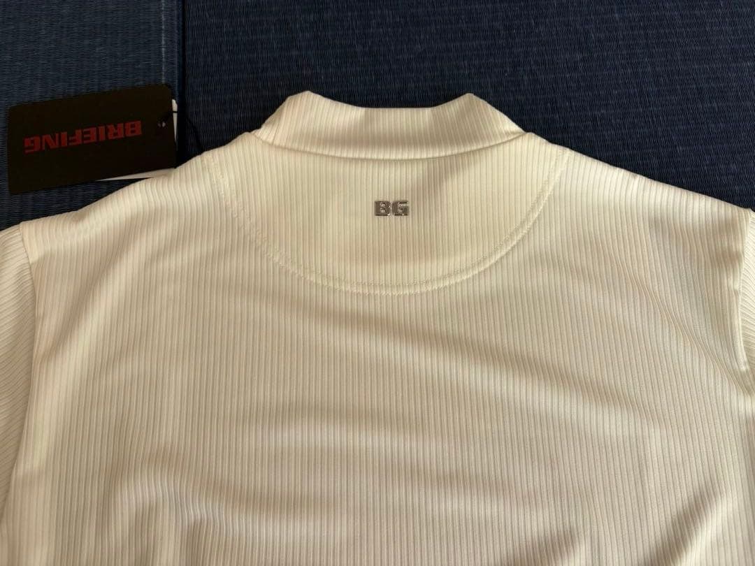 【新品タグ付】BRIEFING リブハイネック　長袖トップス　アイボリー