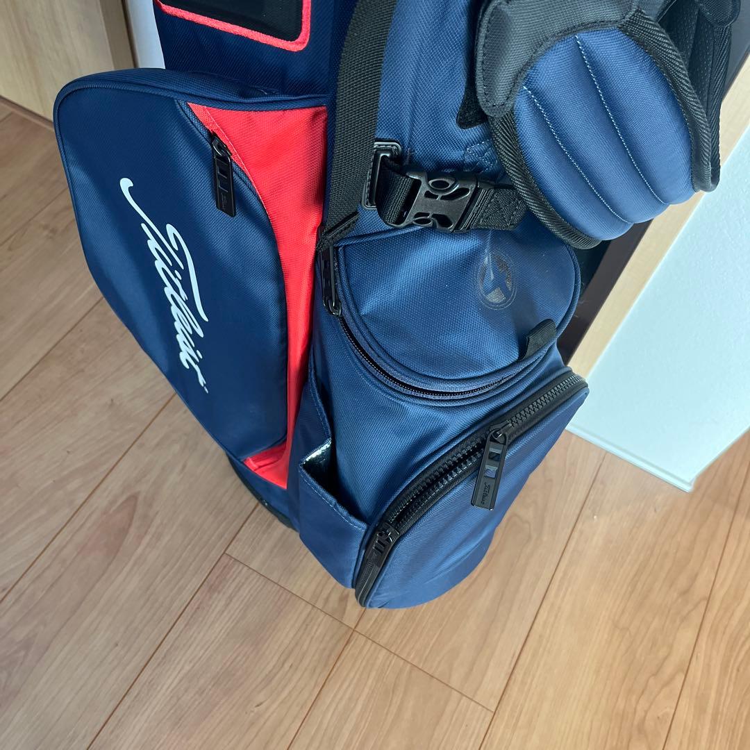 Titleist キャディバッグ (スタンドタイプ) ネイビー/レッド