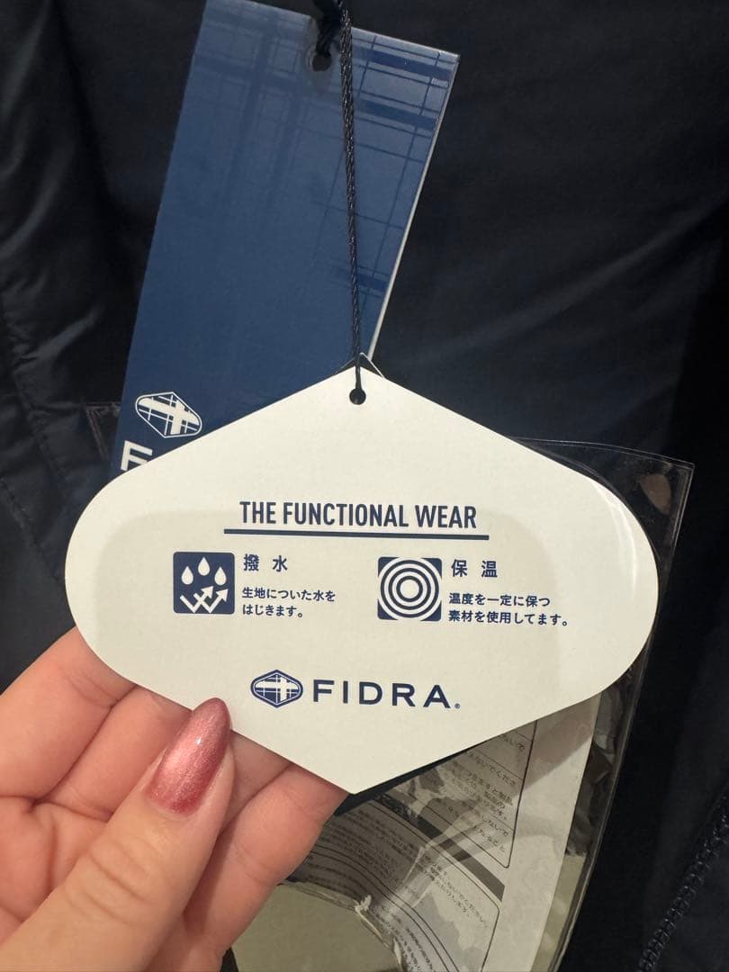 【タグ付き新品】FIDRA 電熱ヒーター付きダウンベスト　ネイビー　ゴルフ