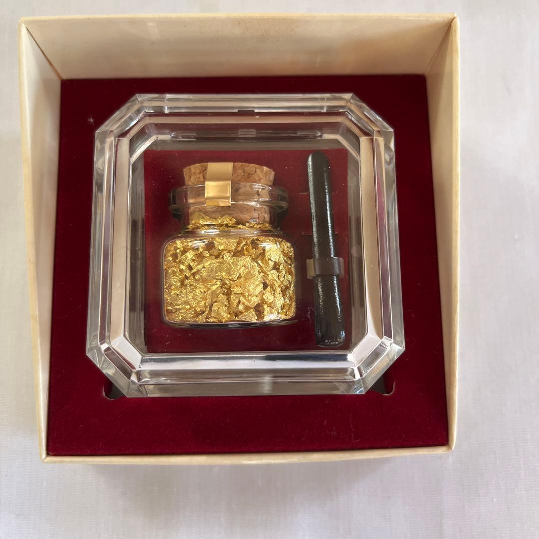 桂米丸さん　1992年　紫綬褒章受章祝　金箔