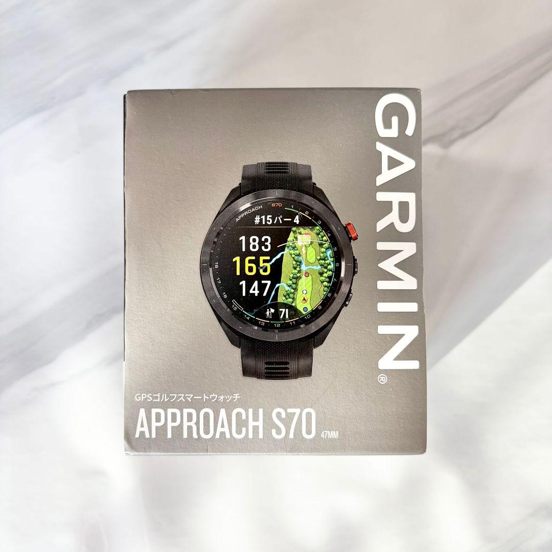 美品 GARMIN Approach S70 47mm ブラック