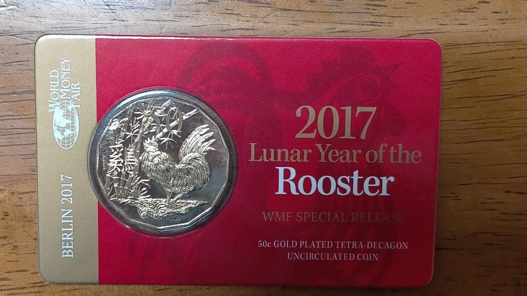 ☆A⑩。「オーストラリア/エリザベス二世 鶏図記念・2017」。