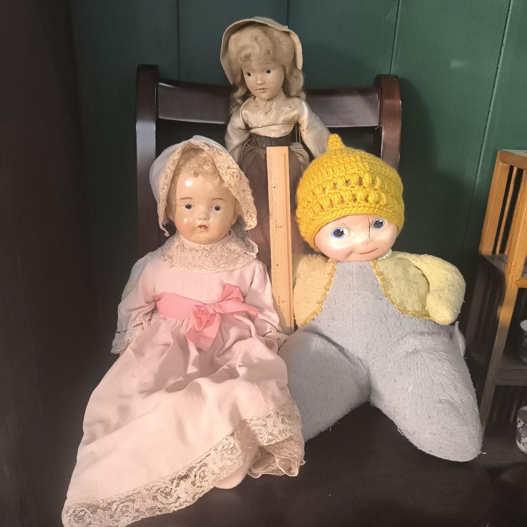 アンティーク　コンポジションドール3体セット