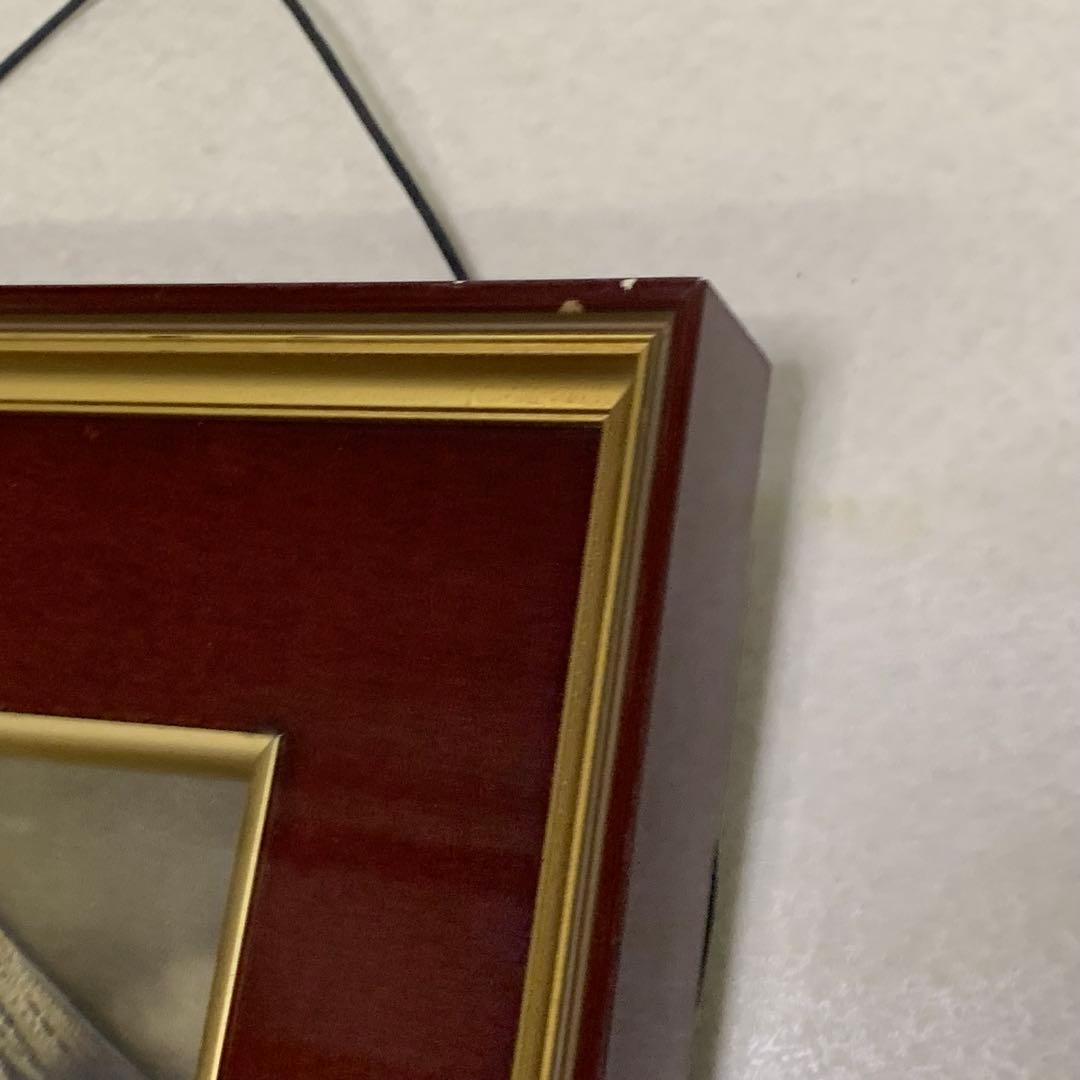 彫金 佐野光明 彫金画 富士　刻銘