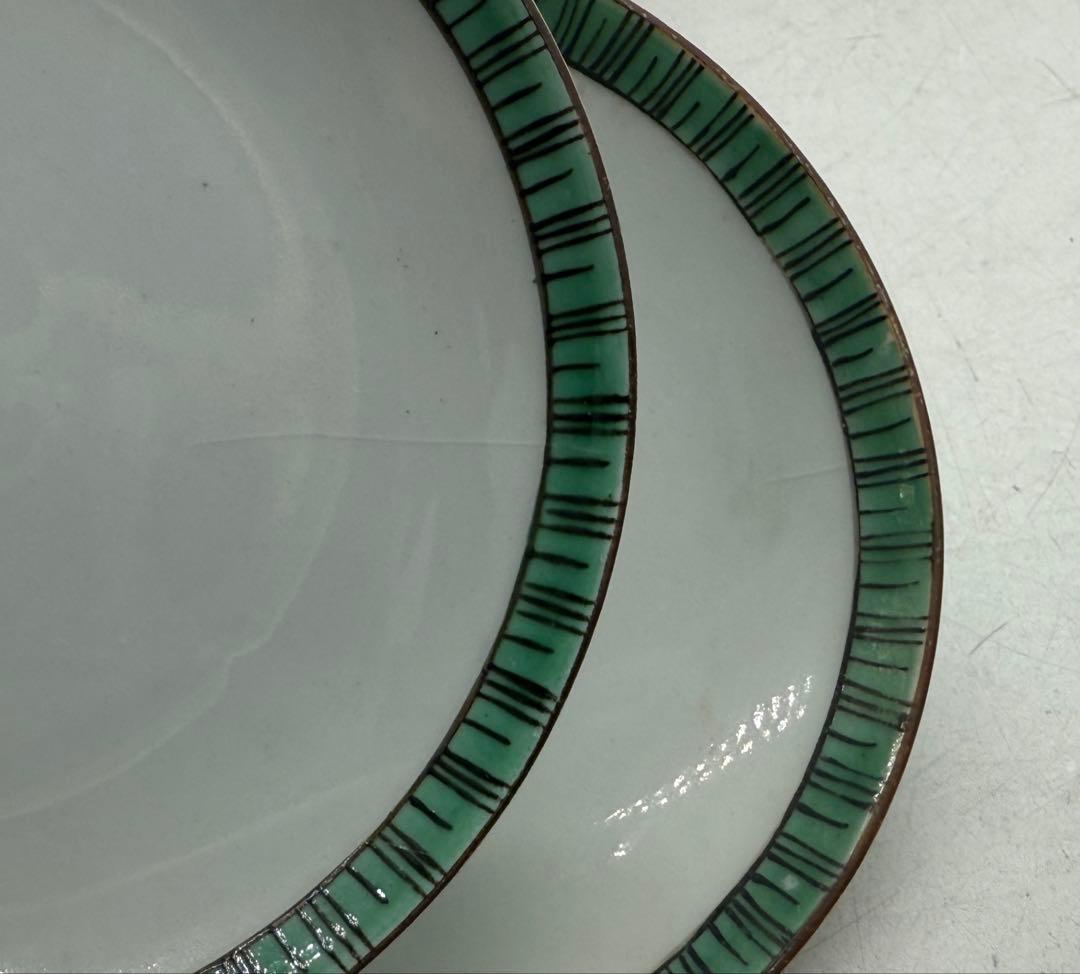 明治期　九谷焼　蓋茶碗5点　送料込み251114