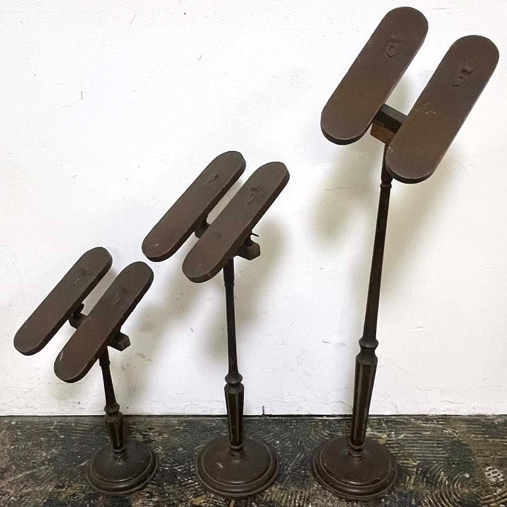 40s～50s ヴィンテージ ディスプレイシューズスタンド 3pc/アンティーク