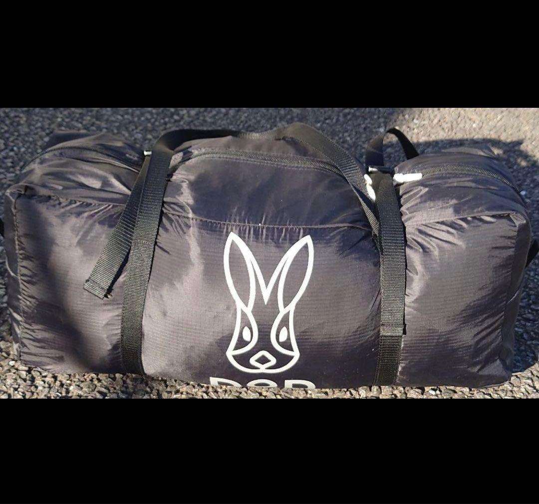 DOD カマボコテントソロUL　ブラック　グランドシート付