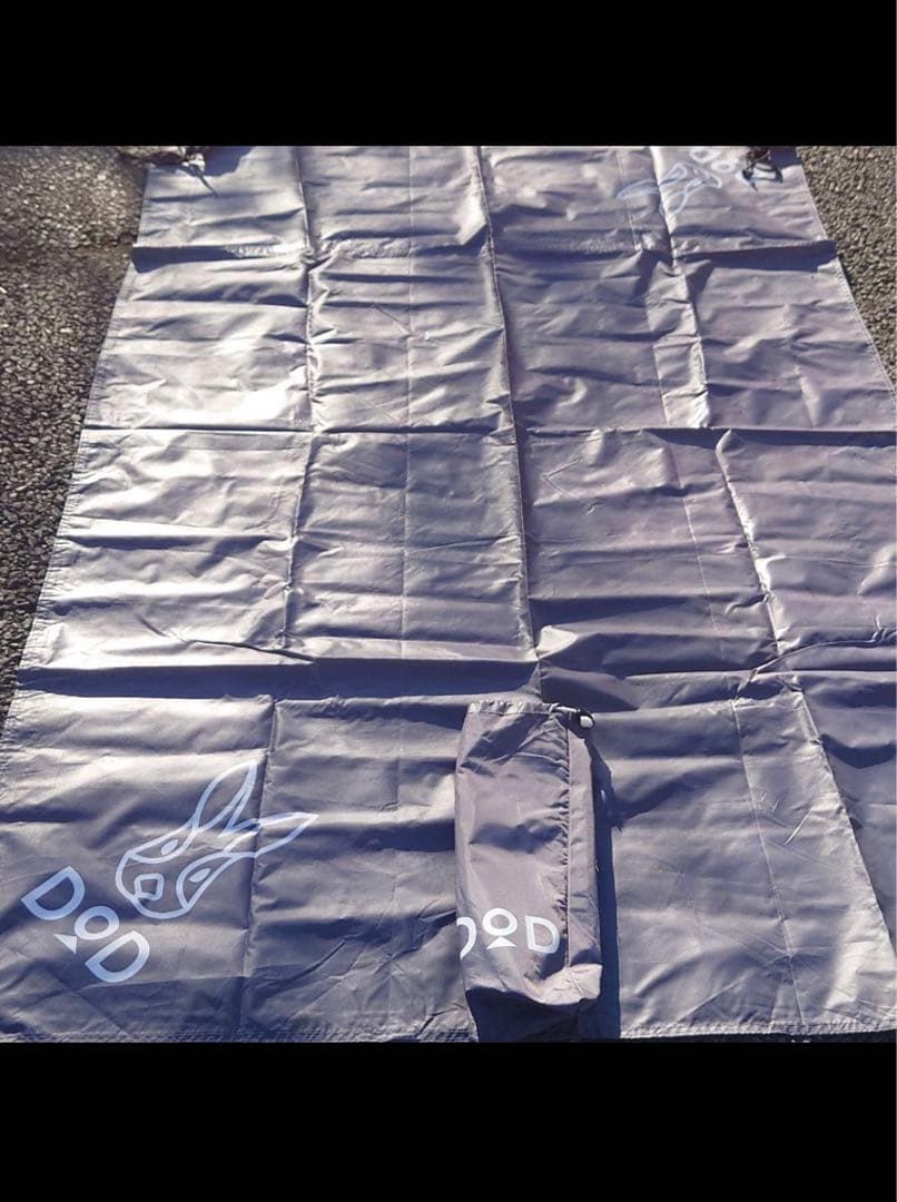 DOD カマボコテントソロUL　ブラック　グランドシート付