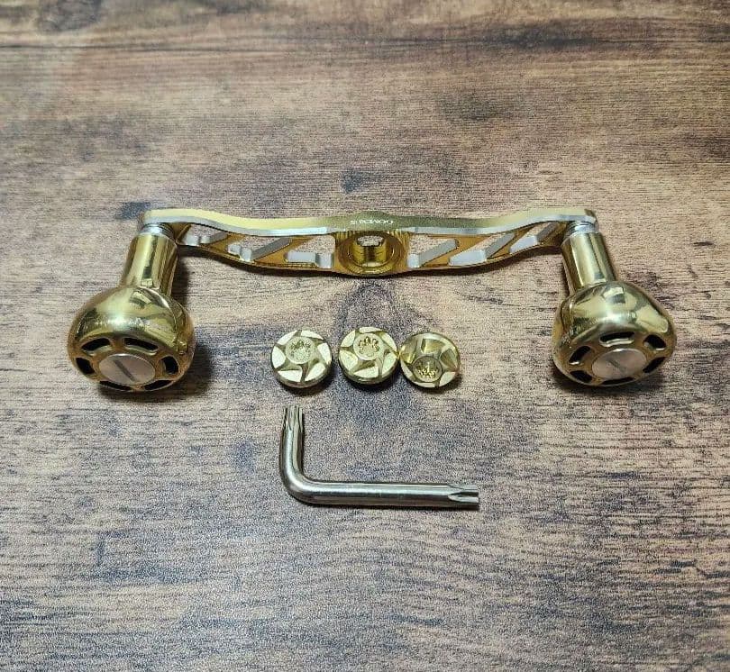 ゴメクサス/ダイワ/8×5/120mm/ゴールド&シルバー　チタンノブ