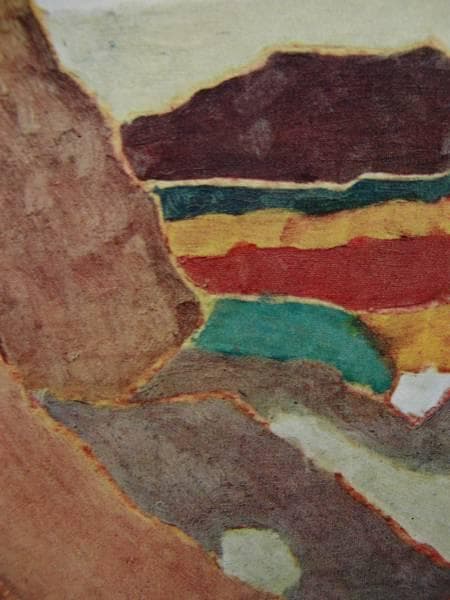 熊谷 守一、雲り日、希少・限定額装用画集画 風景