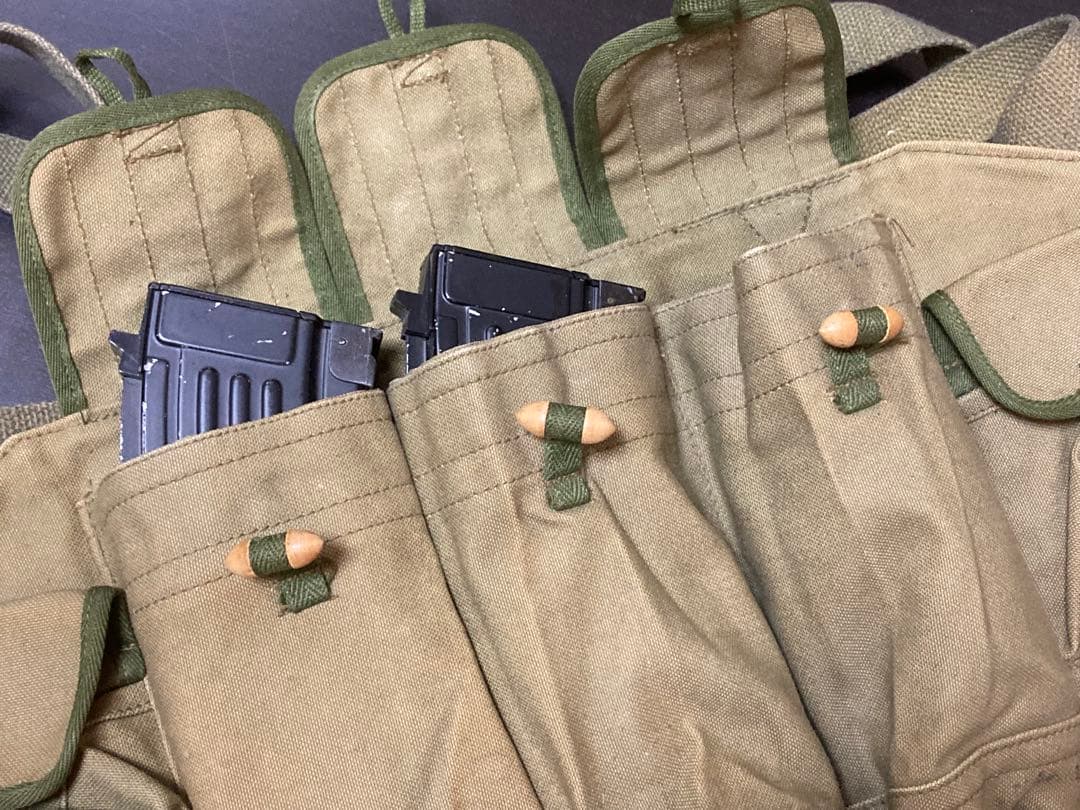 AK47用　マガジンポーチ　チェストリグ　中国軍　実物？　ナム戦