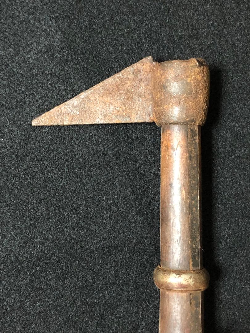 鳶口　町火消鳶口 江戸本歌　火消し道具 江戸古物 十手 武具 骨董 25LC