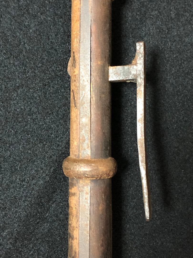 鳶口　町火消鳶口 江戸本歌　火消し道具 江戸古物 十手 武具 骨董 25LC