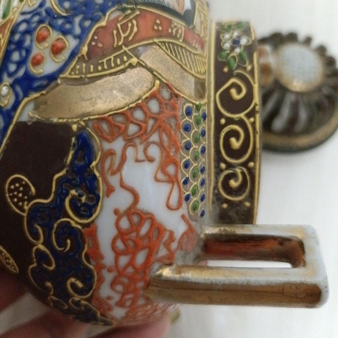 香炉　アンティーク　オールドジャパン　明治　昭和初期　三足