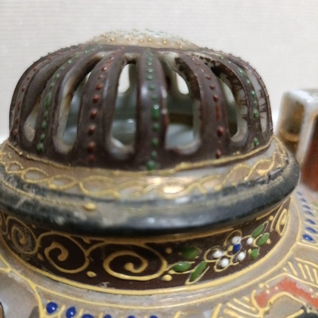 香炉　アンティーク　オールドジャパン　明治　昭和初期　三足