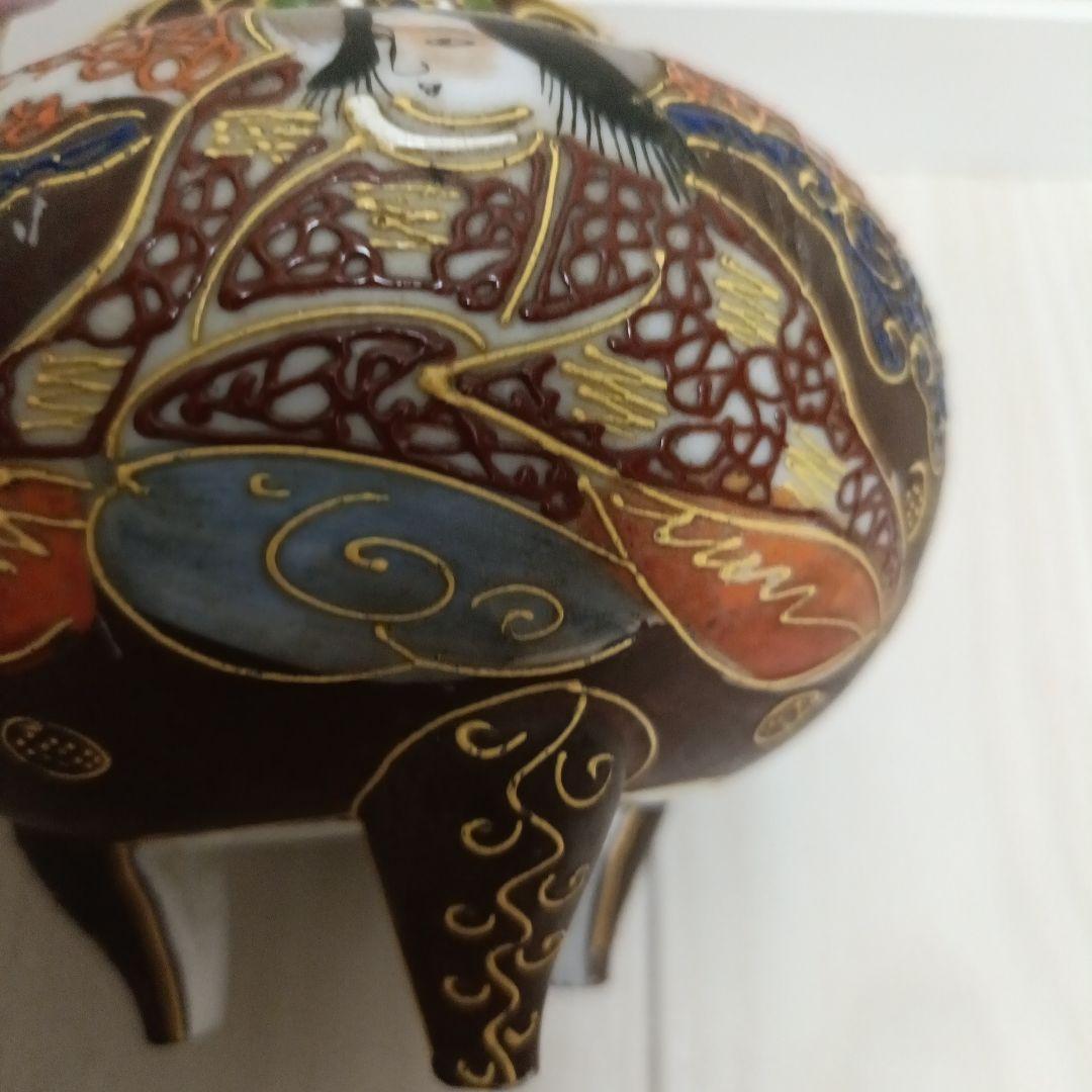 香炉　アンティーク　オールドジャパン　明治　昭和初期　三足