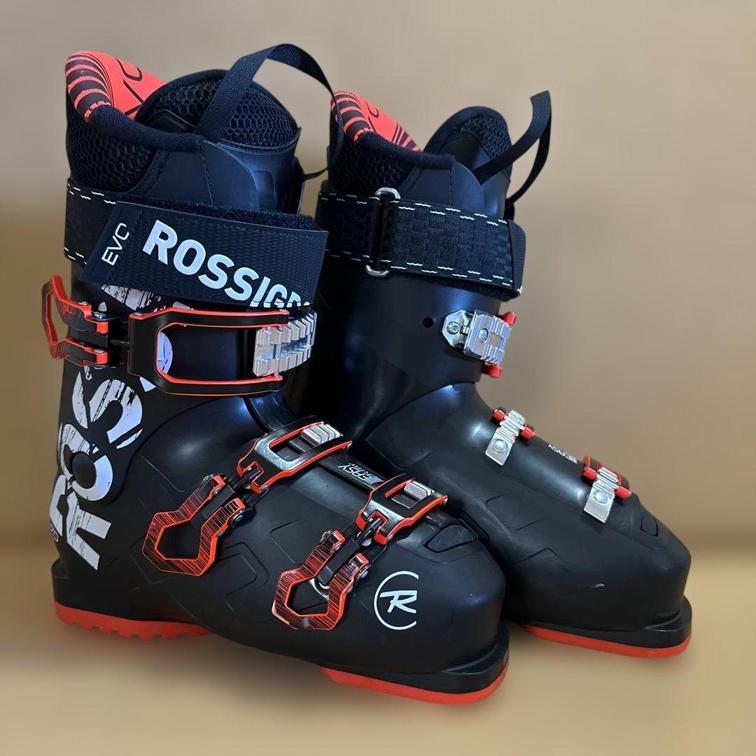 スキーブーツ 、ジュニア、子供用、ブラック/レッド