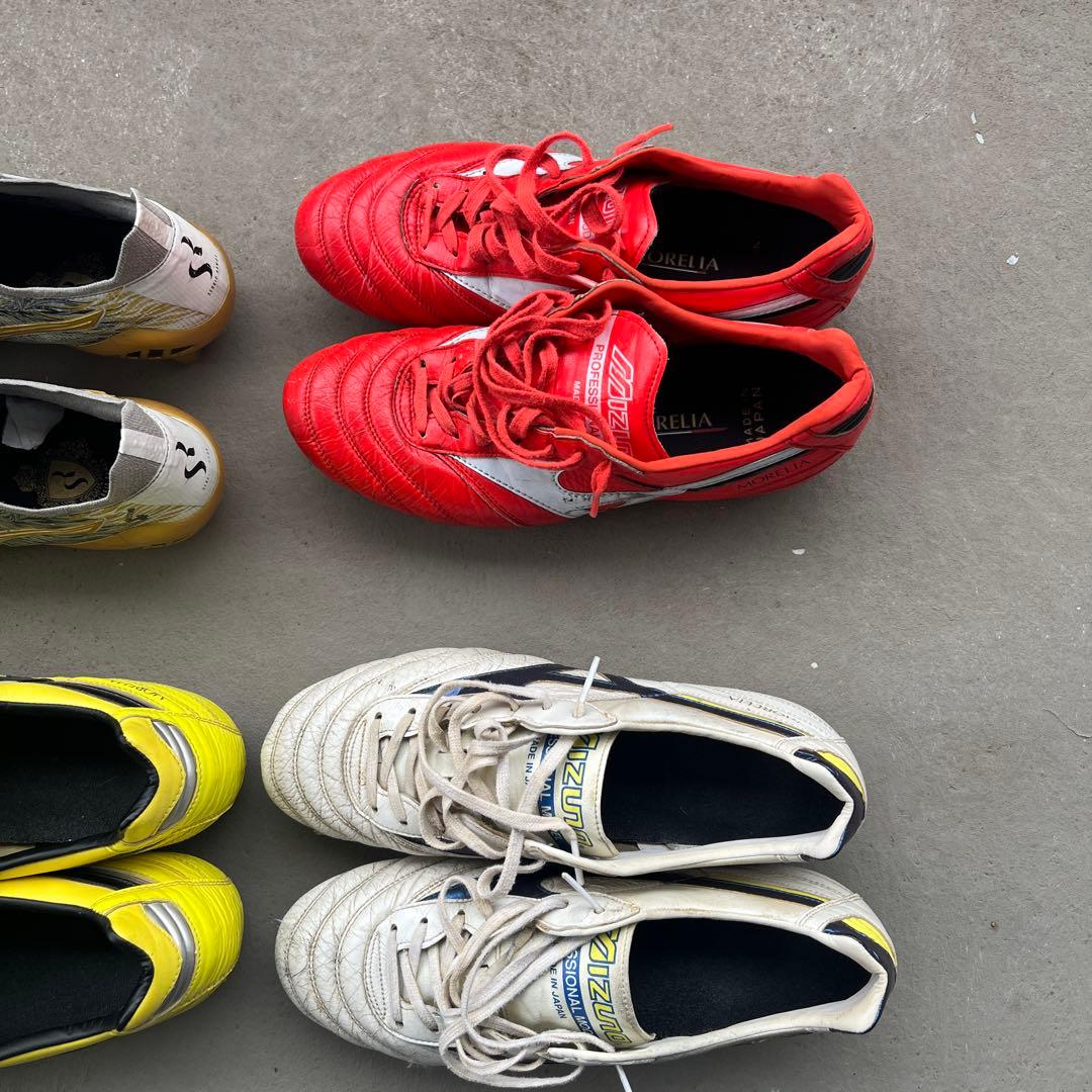 単品不可Mizuno モレリア　サッカーシューズ 4足まとめセット