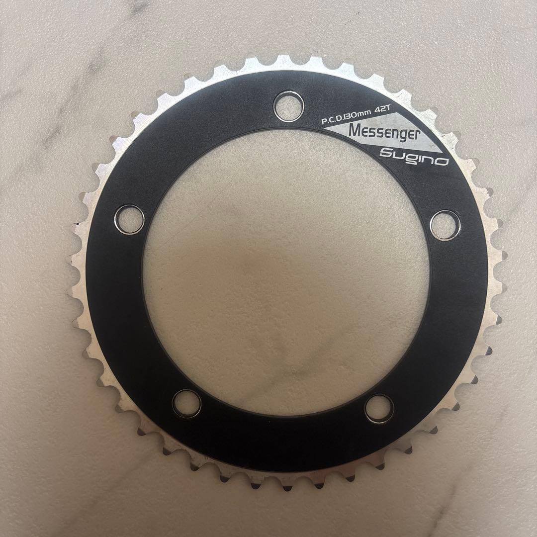 Messenger チェーンリング 42T 130mm PCD ブラック