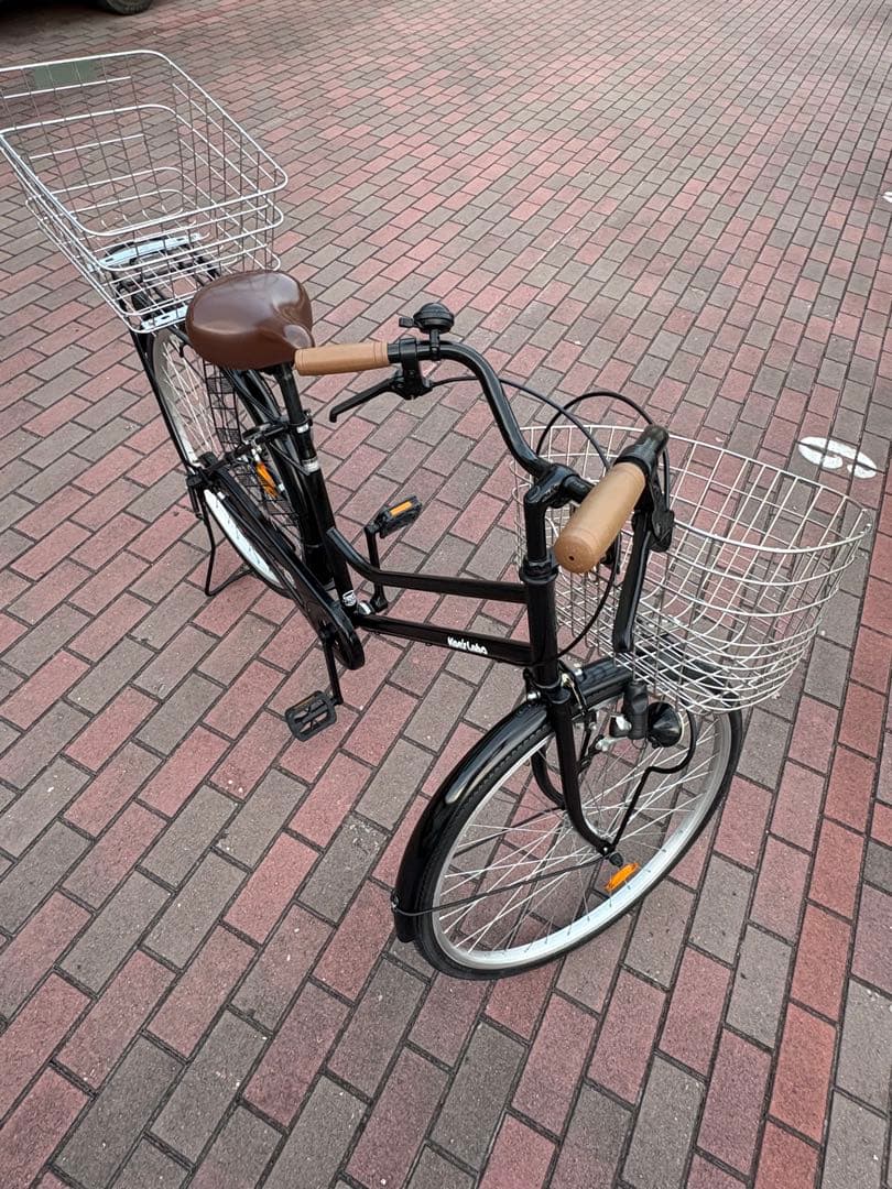 前後ステンレス籠付き、お買い物仕様ママチャリ(26㌅)配達します。(関西圏のみ)