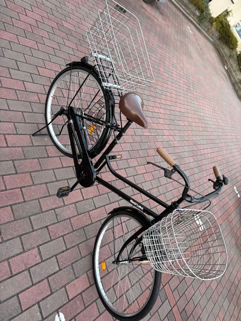 前後ステンレス籠付き、お買い物仕様ママチャリ(26㌅)配達します。(関西圏のみ)